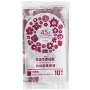 ゴミ袋 nocoo 半透明 45L 容量表記入り コンパクト 花柄 シャカシャカ素材 10枚入 65×80cm 厚さ0.020mm CT4C