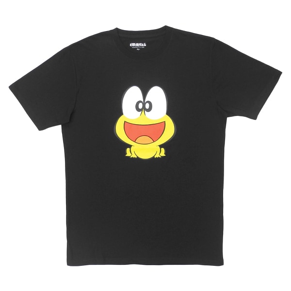 ど根性ガエル ピョン吉 ついに入荷 プリントtシャツ ブラック Mサイズ キャラクターグッズ