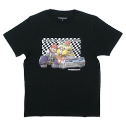 22843051 マリオカート Tシャツ マリオVSクッパ ブラック Sサイズ [キャラクターグッズ]