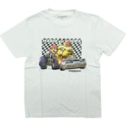 22843051 マリオカート Tシャツ マリオVSクッパ ホワイト Lサイズ [キャラクターグッズ]
