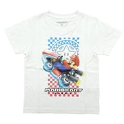 22843061 マリオカート Tシャツ KIDS マリオ ホワイト 140cm [キャラクターグッズ]