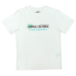 22843136 あつまれどうぶつの森 Tシャツ ロゴ ホワイト LLサイズ [キャラクターグッズ]