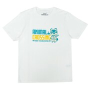 22843138 あつまれどうぶつの森 Tシャツ たぬきち ホワイト Mサイズ [キャラクターグッズ]