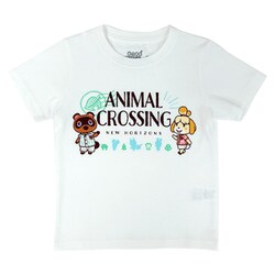 ヨドバシ Com ファインプラス あつまれどうぶつの森 Tシャツ Kids ロゴ ホワイト 1cm キャラクターグッズ 通販 全品無料配達