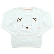 22844417 すみっコぐらし なりきりトレーナー KIDS ホワイト 110cm [キャラクターグッズ]