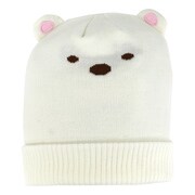 22845280 すみっコぐらし なりきりニットキャップ KIDS ホワイト フリーサイズ [キャラクターグッズ]