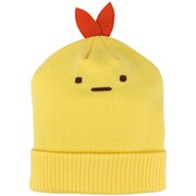 22845280 すみっコぐらし なりきりニットキャップ KIDS イエロー フリーサイズ [キャラクターグッズ]