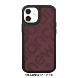md-74689-2 [New Balance サイドオーナメントケース/スタンプロゴスエード/バーガンディ iPhone 12/12 Pro]