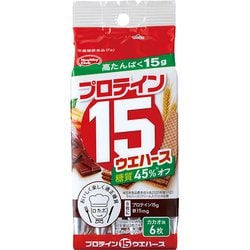 プロテイン 15 ウエハース カカオ味 6枚