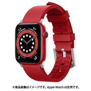 EL_W44BDRBWS_RD [Apple Watch 42mm / 44mm 対応 フッ素ラバー仕様 交換バンド レッド]