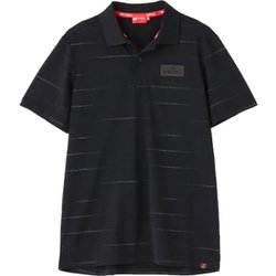 【美品】NEW BALANCE GOLF ゼブラボーダー柄 半袖ポロシャツ L New Balance ニューバランス SPORT チェッカー ロゴ千鳥格子柄