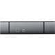 USB2.0 Type-C&Type-A アルミカードリーダー グレー CRW-DCSD75GY