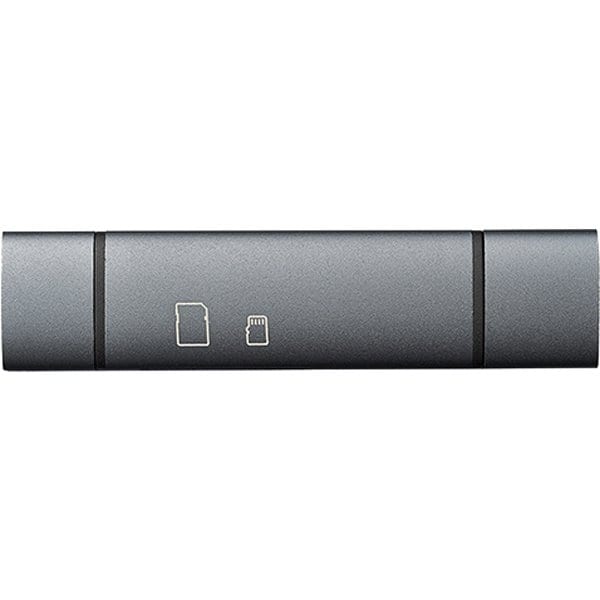 USB2.0 Type-C&Type-A アルミカードリーダー グレー CRW-DCSD75GY