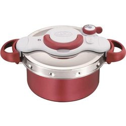 クリプソ ミニット デュオ 4.2L IH/ガス両用 2in1鍋 2～4人用サイズ 優れた熱伝導 簡単開閉 簡単お手入れ ルージュ P4704231