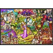DP1000-036 塔の上のラプンツェル ストーリー ステンドグラス [ジグソーパズル ピュアホワイト 1000ピース（51×73.5cm）]
