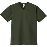 BL015 BELTON DRY V NECK MESH TEE AグリーンS