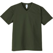 BL015 BELTON DRY V NECK MESH TEE AグリーンL