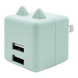 にゃんコロAC充電器 USB A×2ポート 2.4A MT RAC2A2A02MT