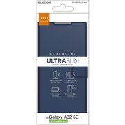 Galaxy A32 5G/レザーケース/手帳型/UltraSlim/薄型/磁石付き/ステッチ/ネイビー PM-G208PLFU2NV