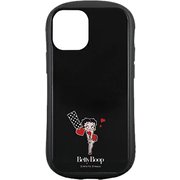 BT-51A [ベティ・ブープ iPhone 12 mini ハイブリッドガラスケース ブラック]