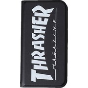 iP2054-TS01 [THRASHER iPhone 12 mini ブックケース BK/WH]