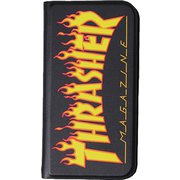 iP2054-TS03 [THRASHER iPhone 12 mini ブックケース BK/FLAME]
