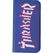 iP2054-TS04 [THRASHER iPhone 12 mini ブックケース NV/FLAME]