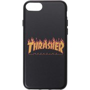 iPSE-TS07 [THRASHER iPhone SE/8 バックケース BK/FLAME]