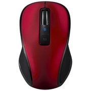 Bluetooth5.0 静音 3ボタン BlueLEDマウス レッド MUS-BKT174R