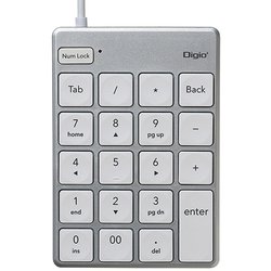 USB有線 薄型テンキーボード シルバー TNK-SU231SL