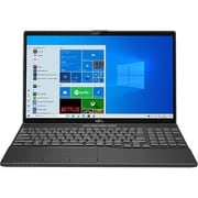 ノートパソコン LIFEBOOK AHシリーズ/15.6型ワイド/Ryzen3 5300U/メモリ 8GB/SSD 256GB/DVDスーパーマルチドライブ/Windows 10 Home 64ビット/Office Home and Business 2019/ブライトブラック FMVA43F1B