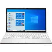 ノートパソコン LIFEBOOK AHシリーズ/15.6型ワイド/Athlon Gold 3150U/メモリ 4GB/SSD 256GB/DVDスーパーマルチドライブ/Windows 10 Home 64ビット/Office Home and Business 2019/プレミアムホワイト FMVA42F1W
