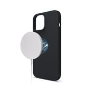 EL_ILLCSSCMS_BK [iPhone 12 Pro Max対応 マグネット搭載シリコンケース MagSafe対応 SILICONE CASE ブラック]