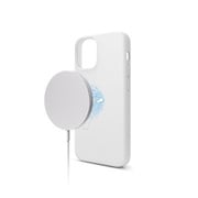 EL_ILSCSSCMS_WH [iPhone 12 mini対応 マグネット搭載シリコンケース MagSafe対応 SILICONE CASE ホワイト]
