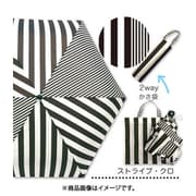 6711663-006-11-0 [Zazzy Zaps アシメストライプ 折りたたみ傘 子供 フリーサイズ 黒]