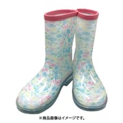 OrangeBonbon ミニフラワー 子供 ロングレインシューズ 23cm ブルー 6711513-023-05-2