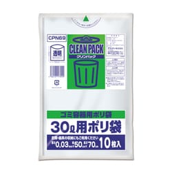 クリンパック 30L 0.03mm 透明 10P CPN69