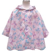 6711701-002-06-7 [OrangeBonbon MilkyRibbon ポンチョ Sサイズ ピンク]