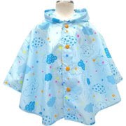 6711704-002-05-7 [OrangeBonbon SketchCloud ポンチョ Sサイズ ブルー]