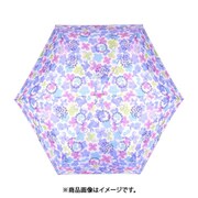 8711613-006-05-2 [Petit Angelina 水彩フラワー 折りたたみ傘 子供 フリーサイズ ブルー]