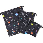 6611453-006-11-8 [Zazzy zaps コスモ 子供 巾着3点セット フリーサイズ 黒]