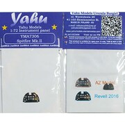 着色計器盤シリーズ YMA7306 スピットファイアMk.II・着色計器板・レベル用 [1/72 ディテールアップパーツ]