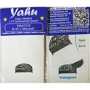着色計器盤シリーズ YMA7319 B-25Jミッチェル・着色計器板・ハセガワ用 [1/72 ディテールアップパーツ]