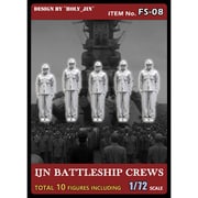 フォーシップシリーズ FS-08 WWⅡ日本海軍戦艦大和乗員セット「整列」10体入 [1/72 プラモデル]