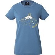 WOMEN’S BRITPOP TEE-FUJIYAMA 424721 S71 サクソニーブルー Lサイズ [アウトドア Ｔシャツ レディース]