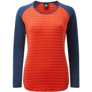 WOMEN’S REDLINE LS TEE 412733 P67 ポップレッド Lサイズ [アウトドア カットソー レディース]