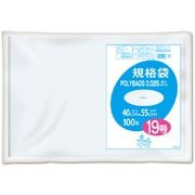 ポリバック規格袋 19号 0.025mm 透明100P L025-19