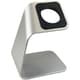 PHDWSDRST-SV [Apple Watch 1/2/3/4/5/6/SE 全シリーズ対応 スタンド 軽量アルミ合金製 Apple Watch STAND 純正充電ケーブルスタンド対応 ケーブル固定スリット付き 底面滑り止め付き シルバー]