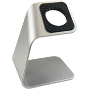 PHDWSDRST-SV [Apple Watch 1/2/3/4/5/6/SE 全シリーズ対応 スタンド 軽量アルミ合金製 Apple Watch STAND 純正充電ケーブルスタンド対応 ケーブル固定スリット付き 底面滑り止め付き シルバー]