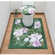 抗菌・防臭加工 カトレア柄ふたカバー グリーン 40×45cm FLa2465320
